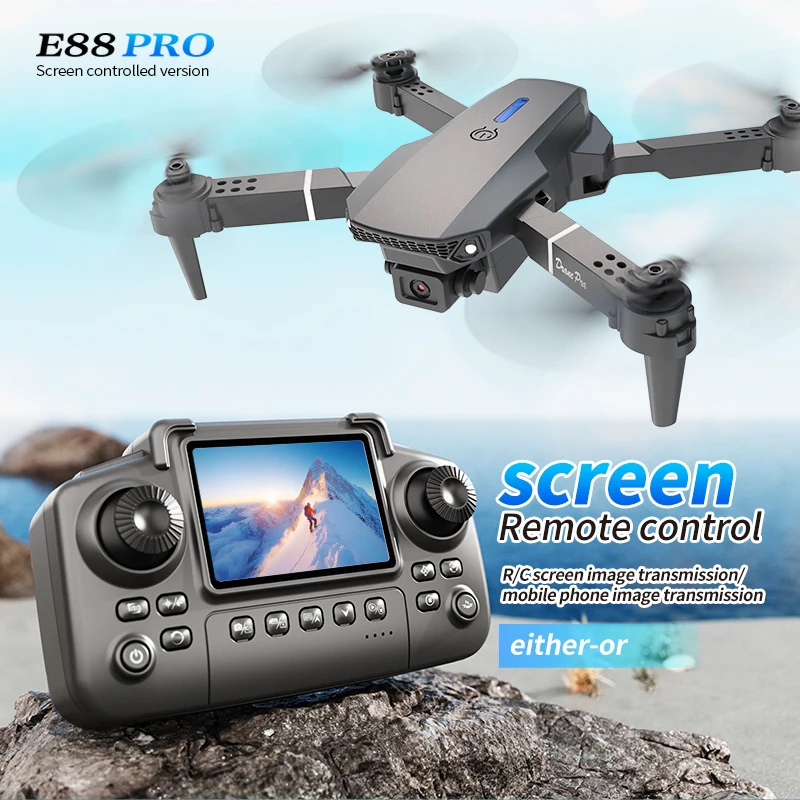 Drone Camera Mount - プロフェッショナル E88 プロドローン スクリーン付き 8K HD