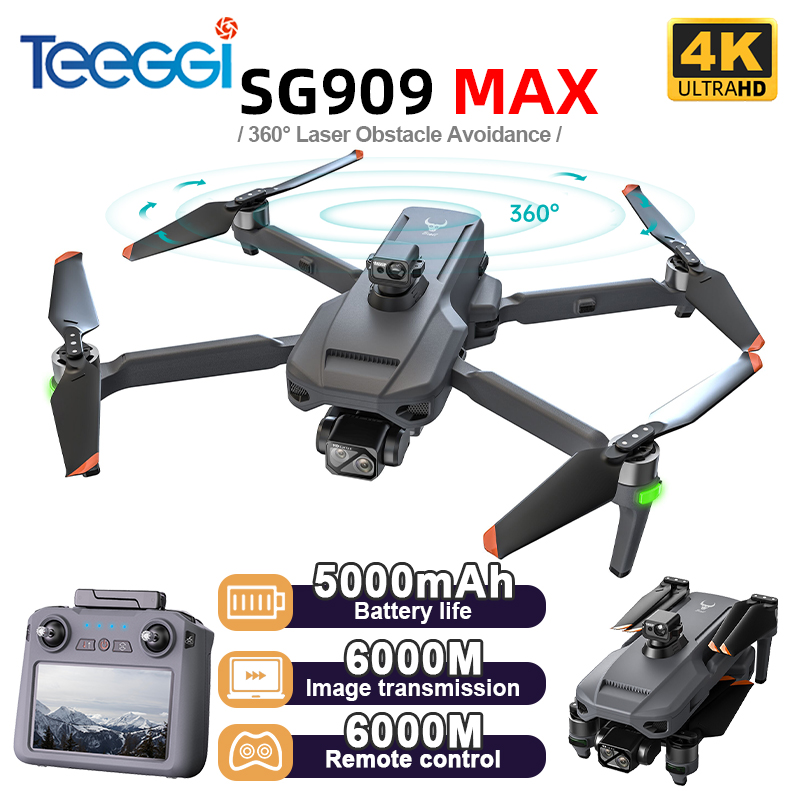 Drone Camera With Gimbal - Teeggi SG909 MAX GPS ドローン 4K