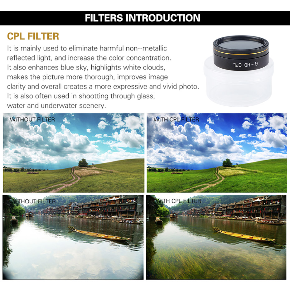 ドローンフィルターファントム 4 プロ V2.0 ND 4  - Drone Camera Filter のレビューと価格