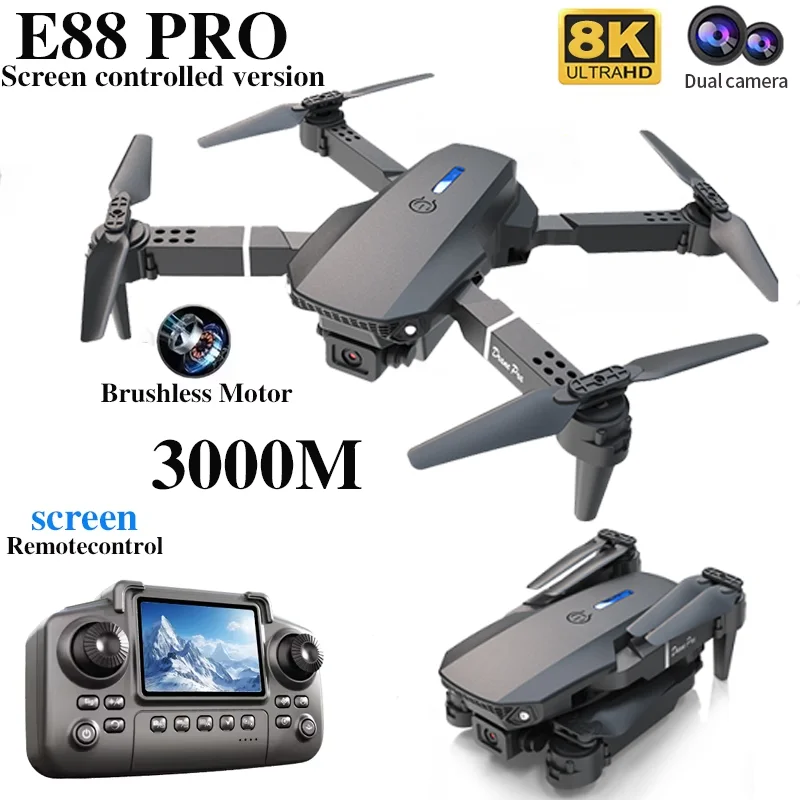 プロフェッショナル E88 プロドローン スクリーン付き 8 - Drone Camera Mount のレビューと価格