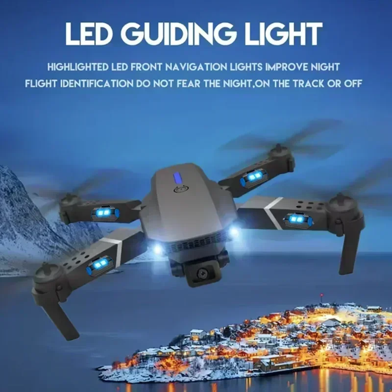 折りたたみ式クワッドコプター,e88プロ広角fpv,wifi - Drone Camera 4K のレビューと価格