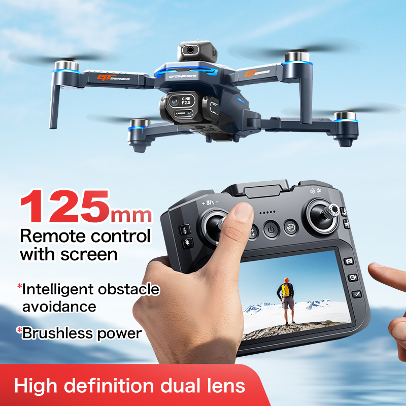 GT8 障害物回避空中ドローン – 大画面リモコン付き HD - Drone Camera 4K のレビューと価格