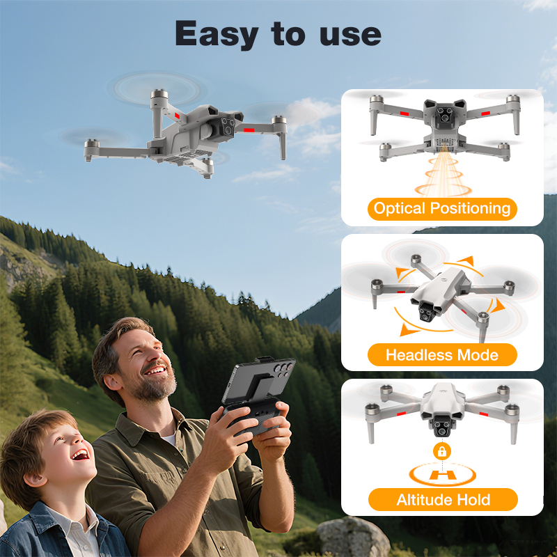 新型ホットL017プロドローン ブラシレス 3Dロール 36 - Drone Camera With Gimbal のレビューと価格